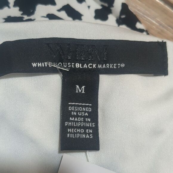 White House Black Market Top Med Matte Jersey Kimono Cross Front Neutral Capsule - Picture 12 of 12